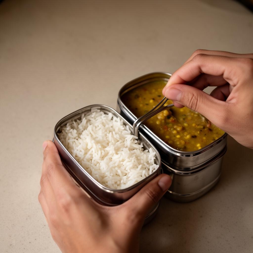 Food is cooked, then delivered